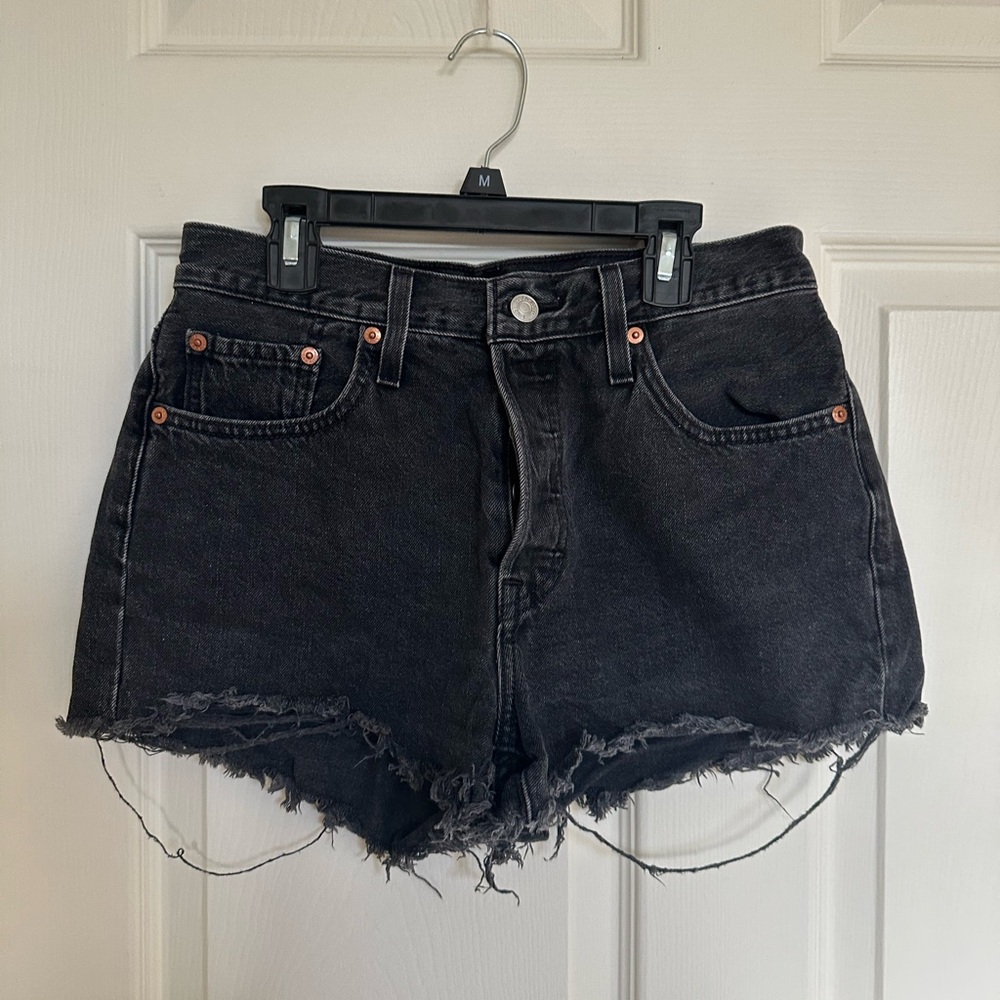 Black Levi Denim Shorts
